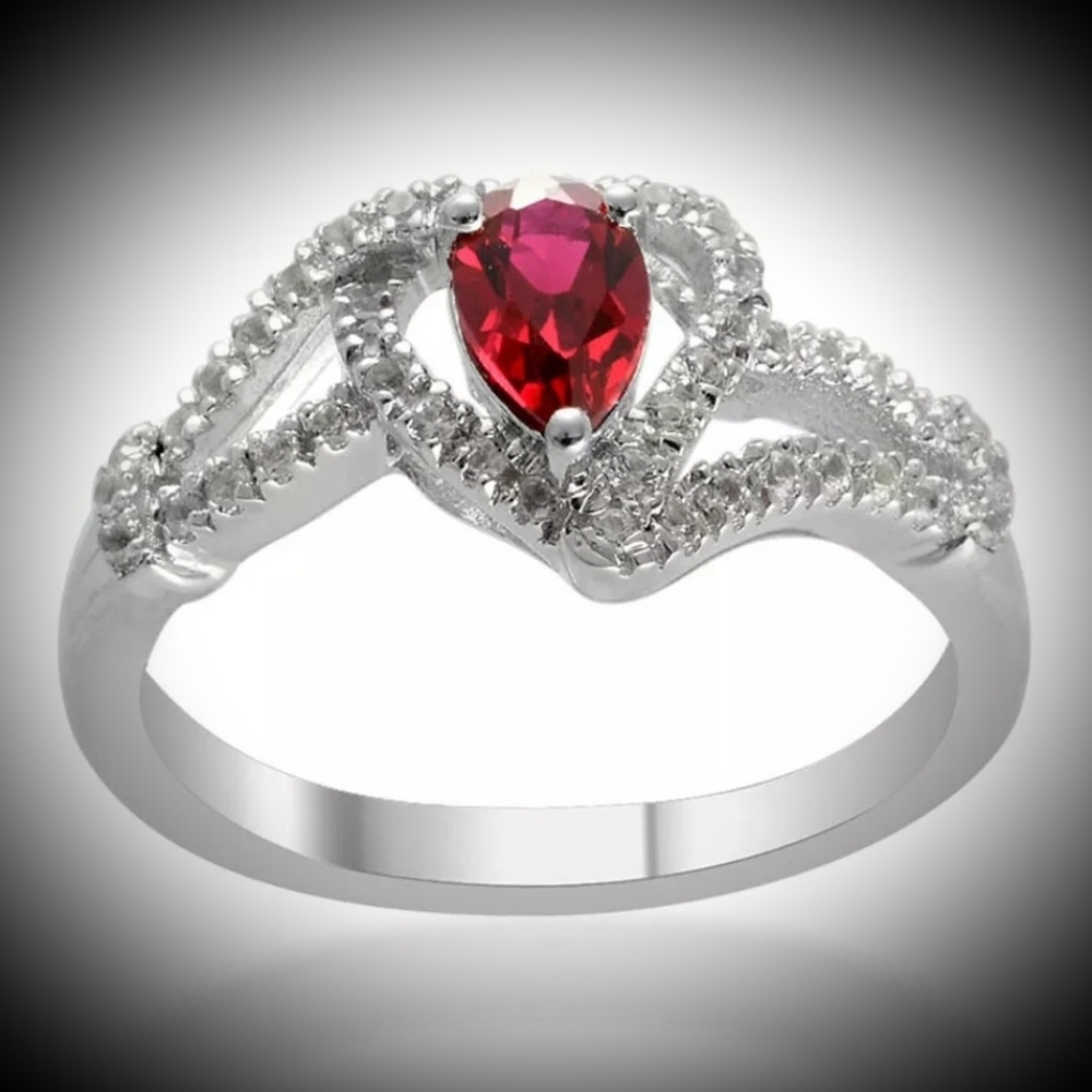 Ruby & White Sapphire Ring